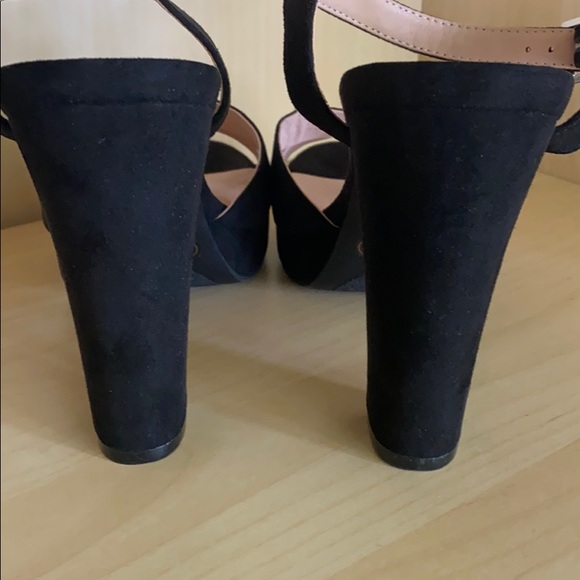 CHINESE LAUNDRY Black Heels Platform Ankle Strap - Picture 4 of 9